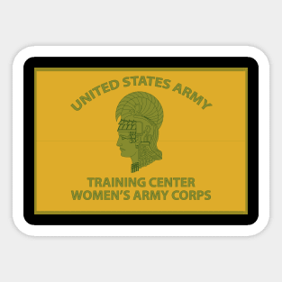 US Army WAC Training Center Flag Sticker